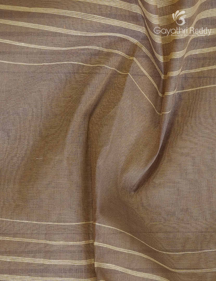 Pure Handloom Cotton Saree in Beige