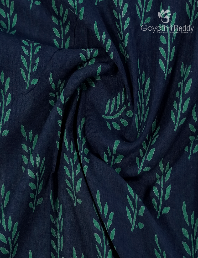 Vidharbha Cotton Saree in Indigo Blue