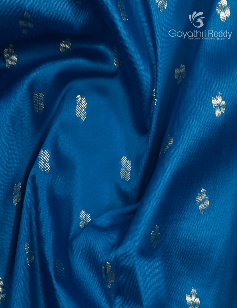 Semi Banaras Katan Silk Saree in Sky Blue