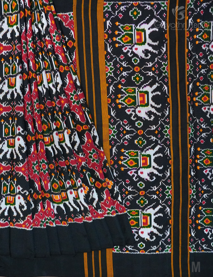 PURE TWILL IKKAT PATTU-IP721