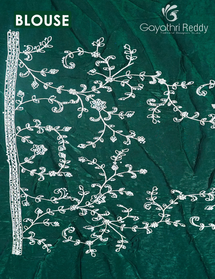 Tissue Organza Party in Bottle Green