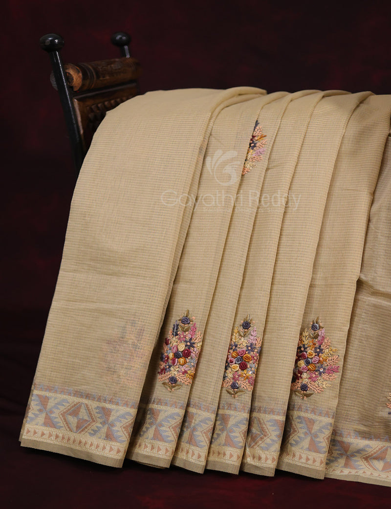 Buy Fawn Chunri Print Premium Quality Handloom JP Munga Kota Pure Cotton  Saree without Blouse 15651 | www.amgsquare.com