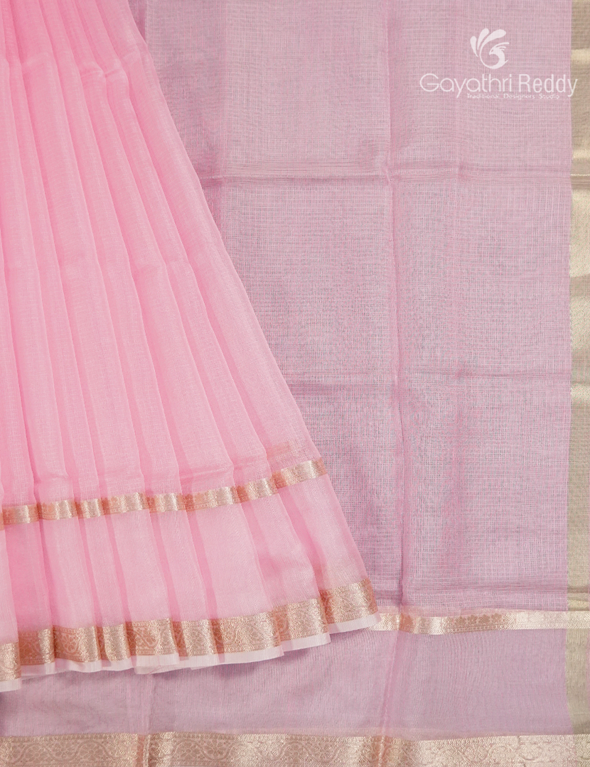 Kota Fancy Saree in Pastel Peach