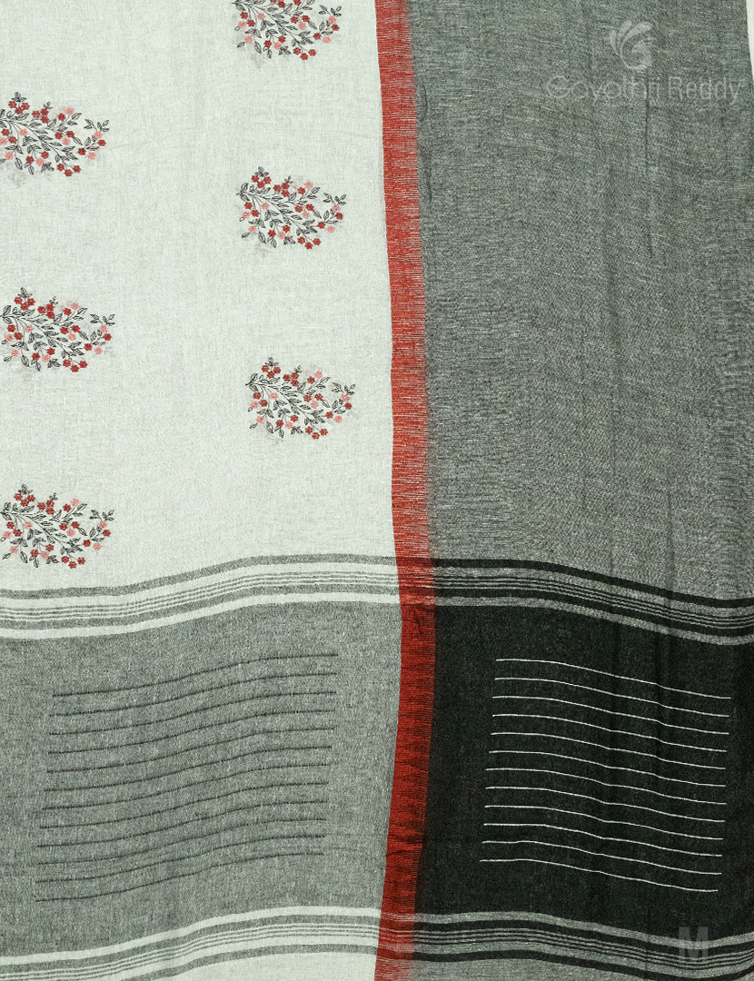 PURE LINEN SAREE-L1351