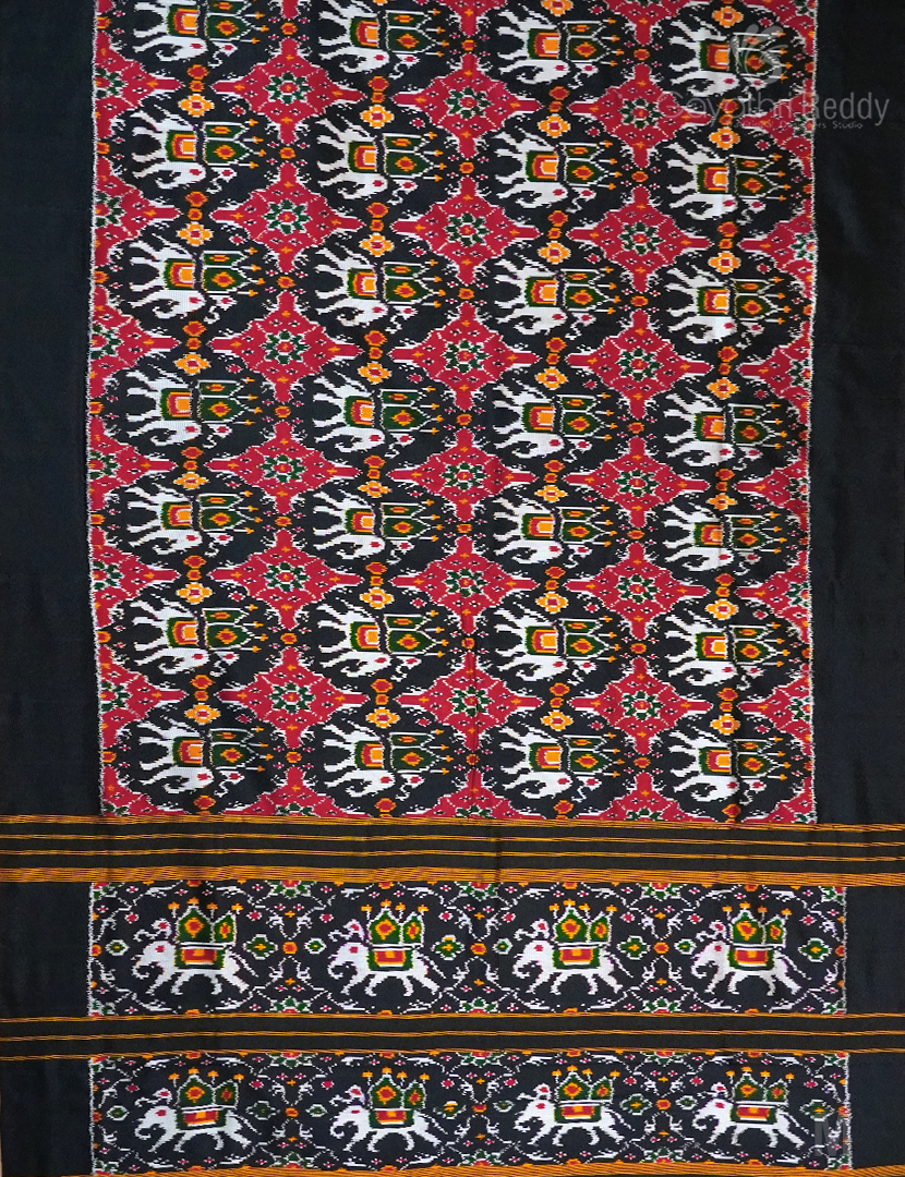 PURE TWILL IKKAT PATTU-IP721