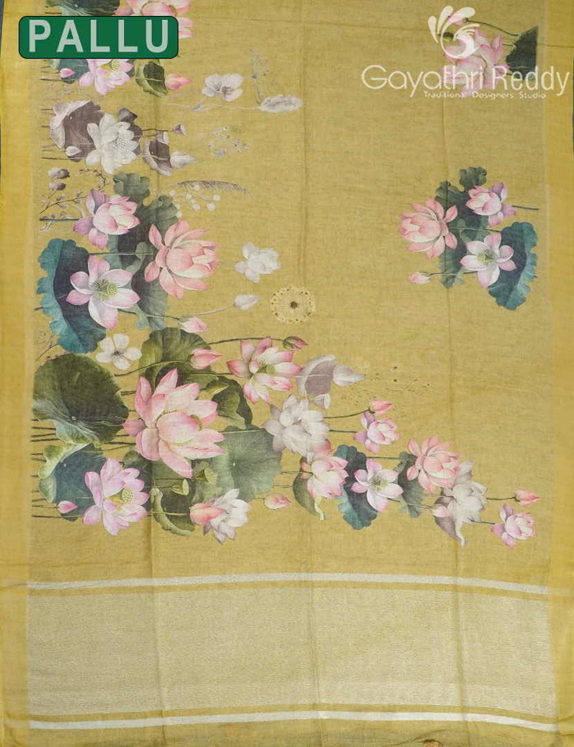 PURE LINEN SAREE-L1441