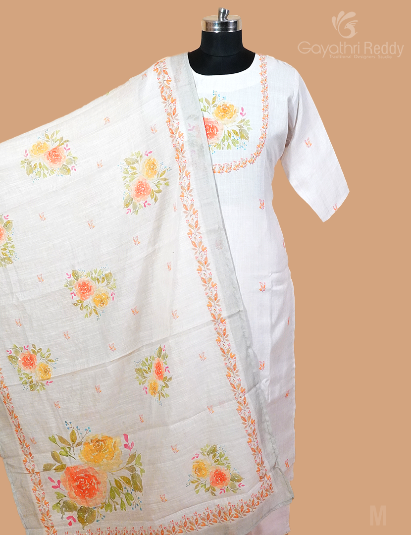 LINEN DRESS (3PC SET)-KDS871