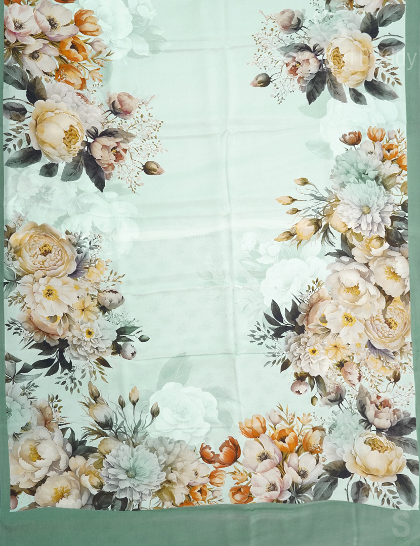 PURE CRAPE PRINTED SAREE-PCP7