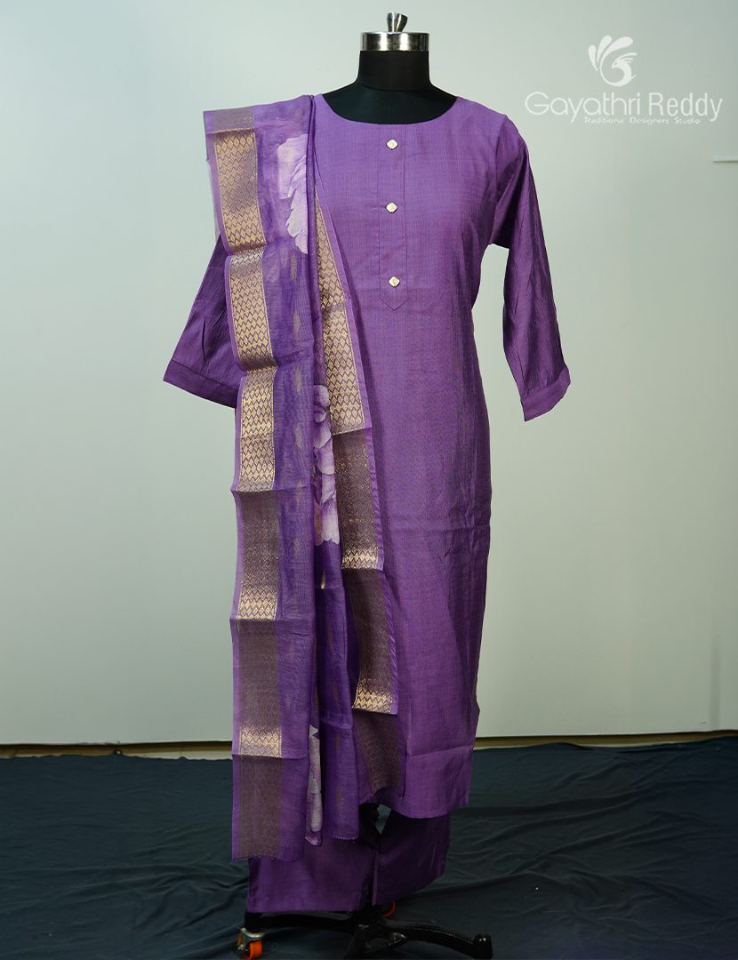 Readymade Dress Set in Purple