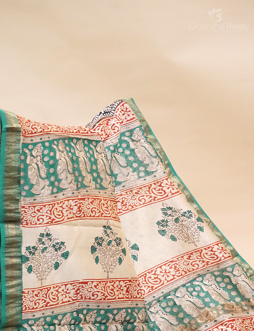 PURE KALAMKARI MAHESHWARI SILK-SMH136