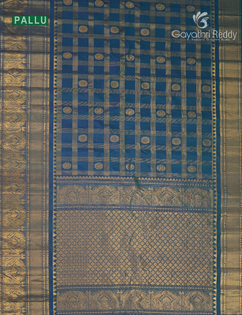 Pure Gadwal Silk Saree in Grey
