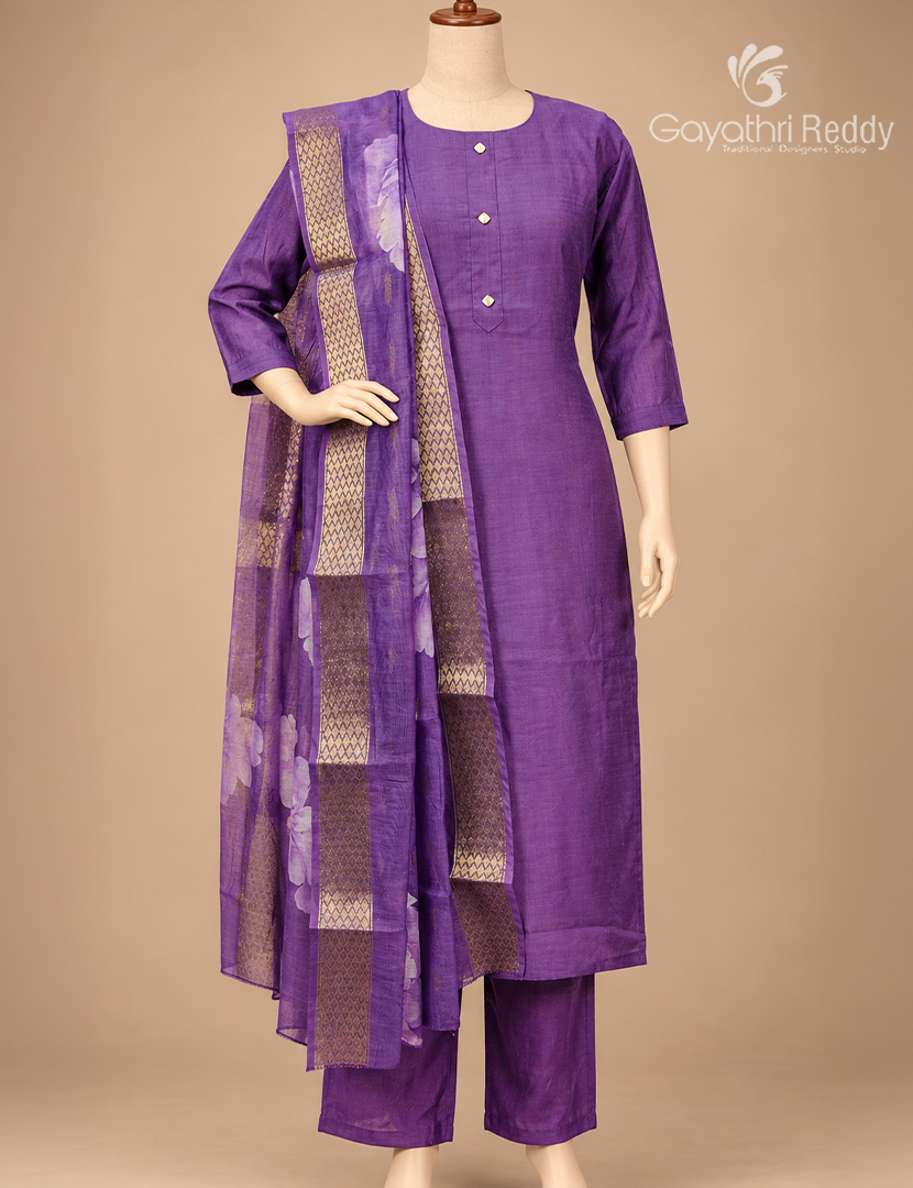 Readymade Dress Set in Purple