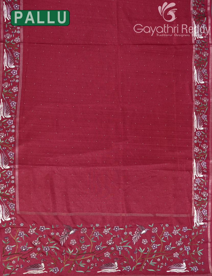 KHADI SILK WORK SAREE-KSW5