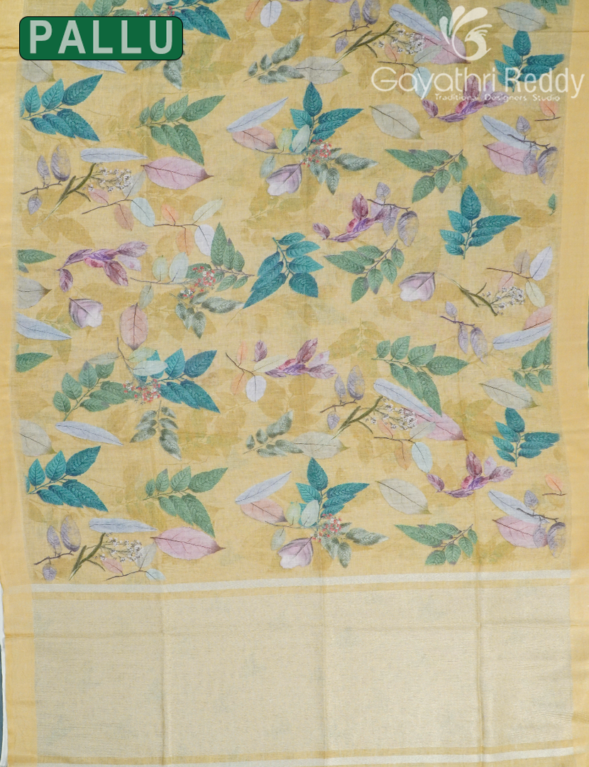 PURE LINEN SAREE-L1431