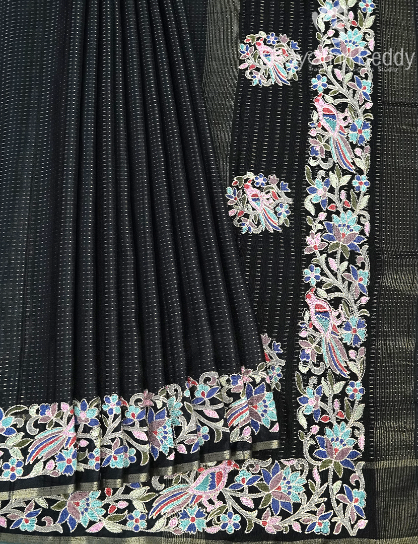 KHADI SILK WORK SAREE-KSW47