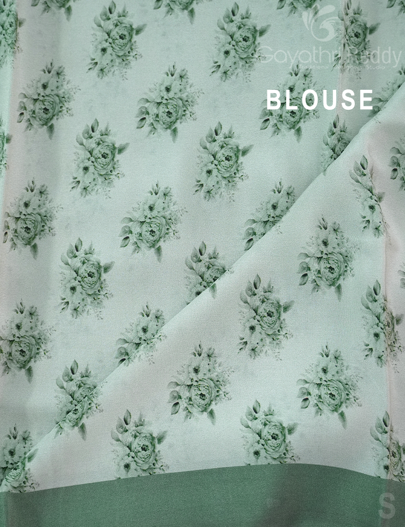PURE CRAPE PRINTED SAREE-PCP7
