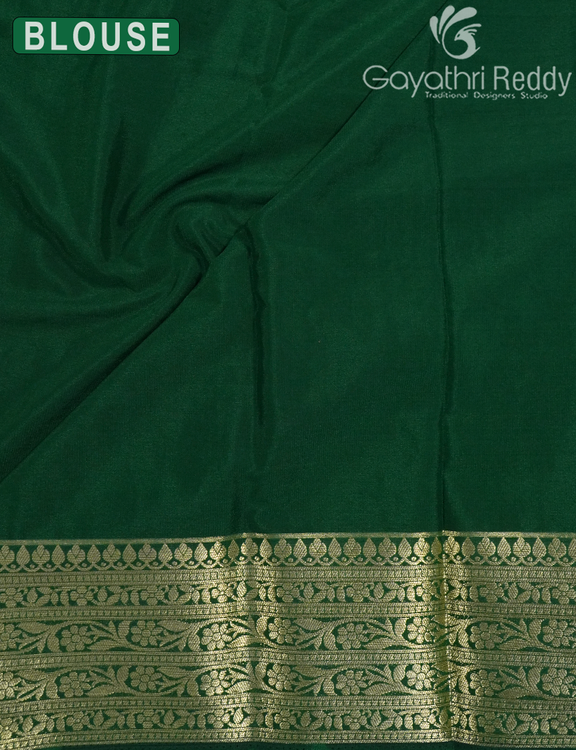 SEMI MYSORE CRAPE SAREE-SMC362
