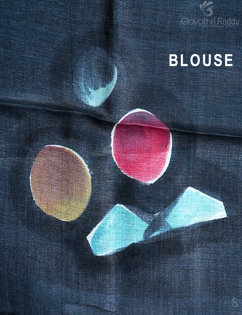 PURE TUSSAR HAND PRINTED -TS1513