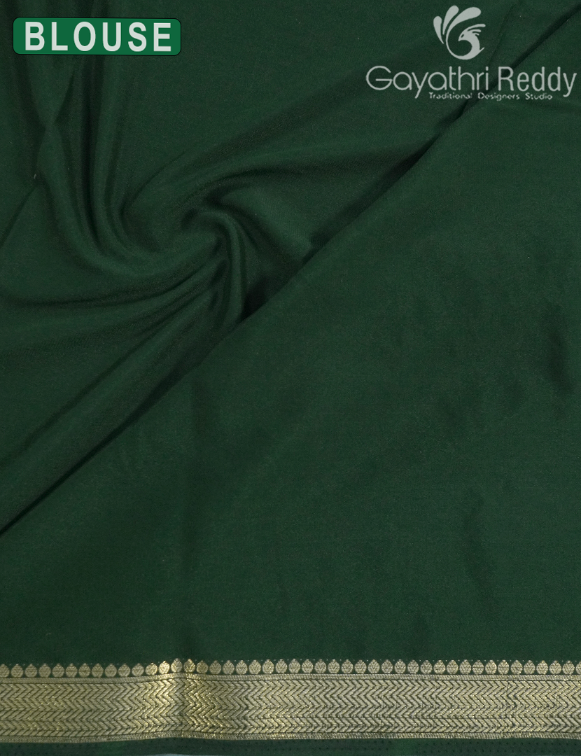 SEMI MYSORE CRAPE SAREE-SMC352