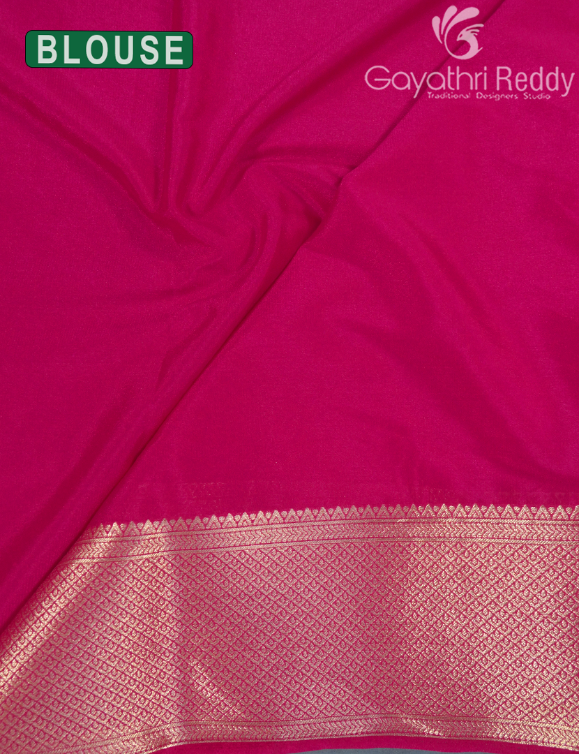 SEMI MYSORE CREPE SAREE-SMC312