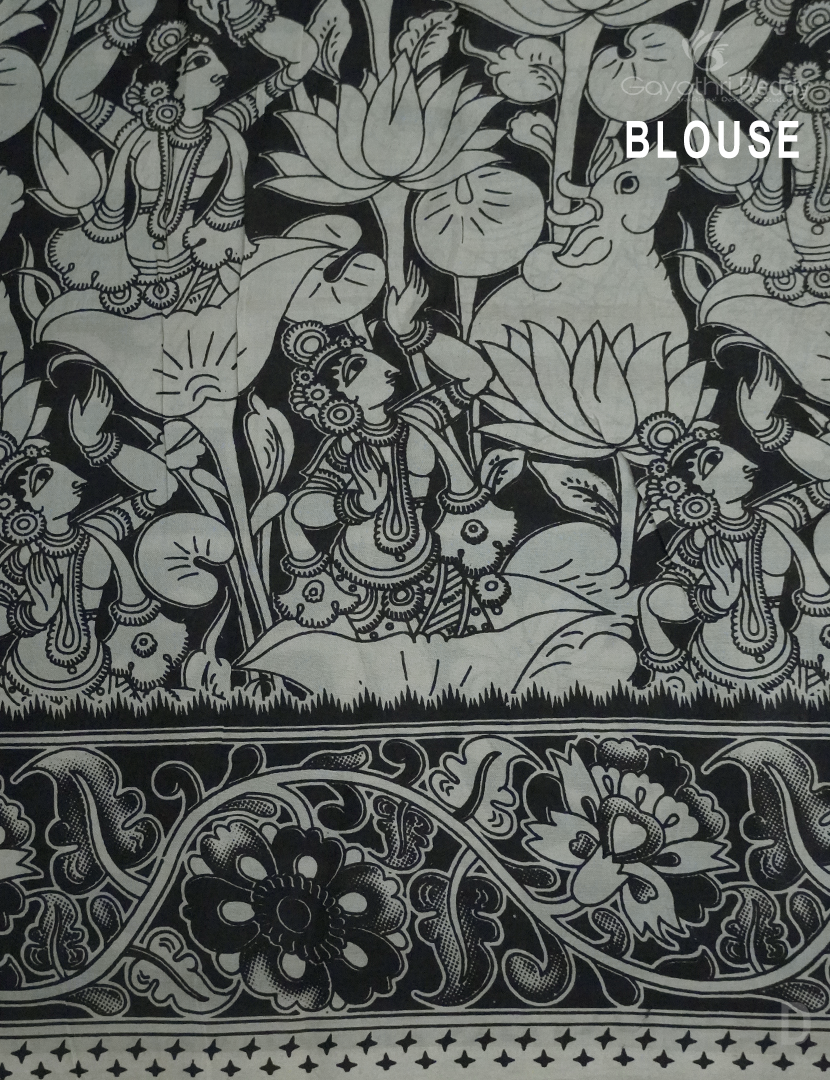 PURE KALAMKARI  KADI  SILK -KKS6