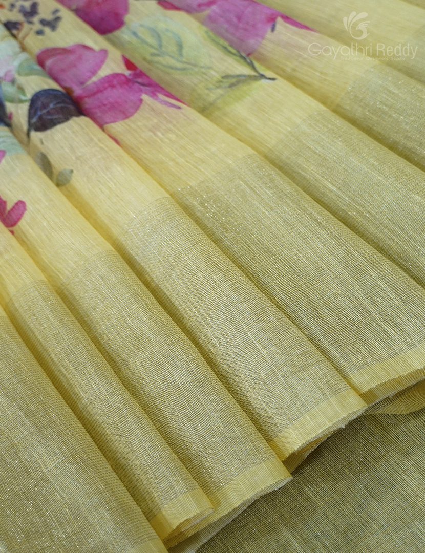 PURE LINEN SAREE-L1346