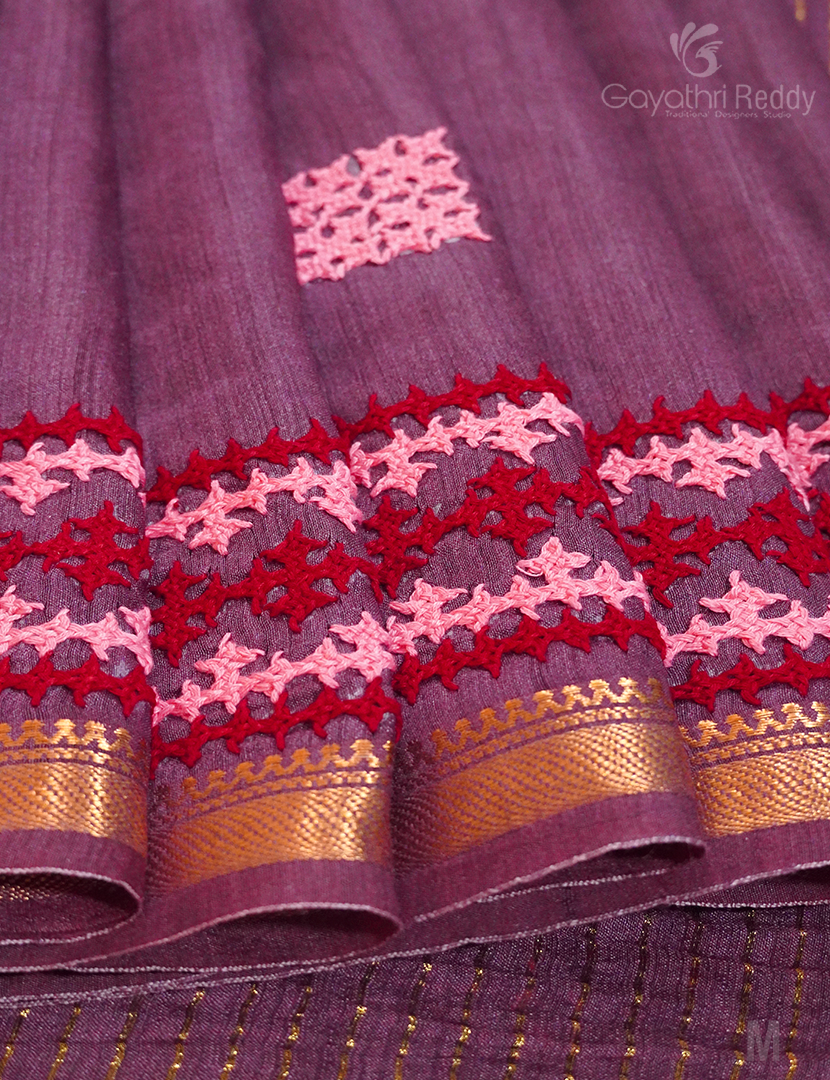 PURE DESI TUSSAR HAND WORK-TS1242