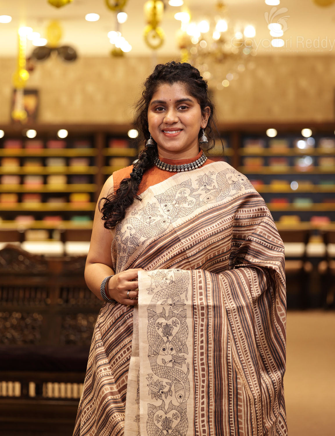 PURE DESI TUSSAR SILK-TS1533