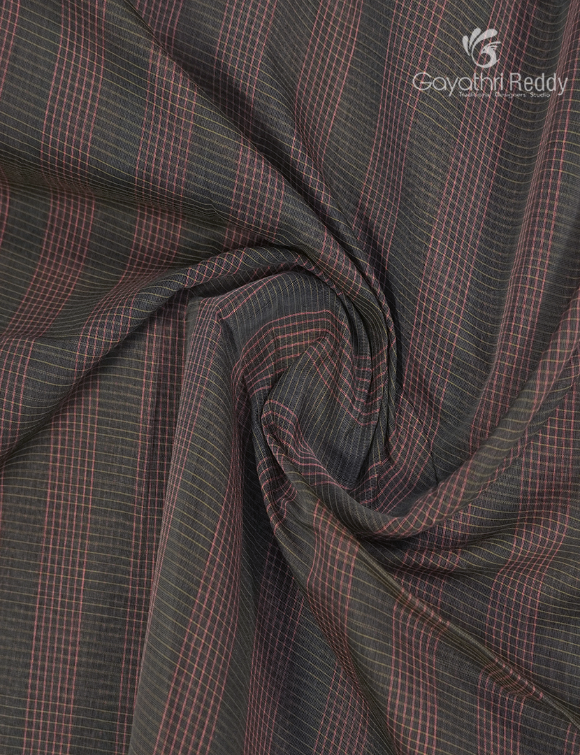 Semi Ikat Sico Saree in Grey