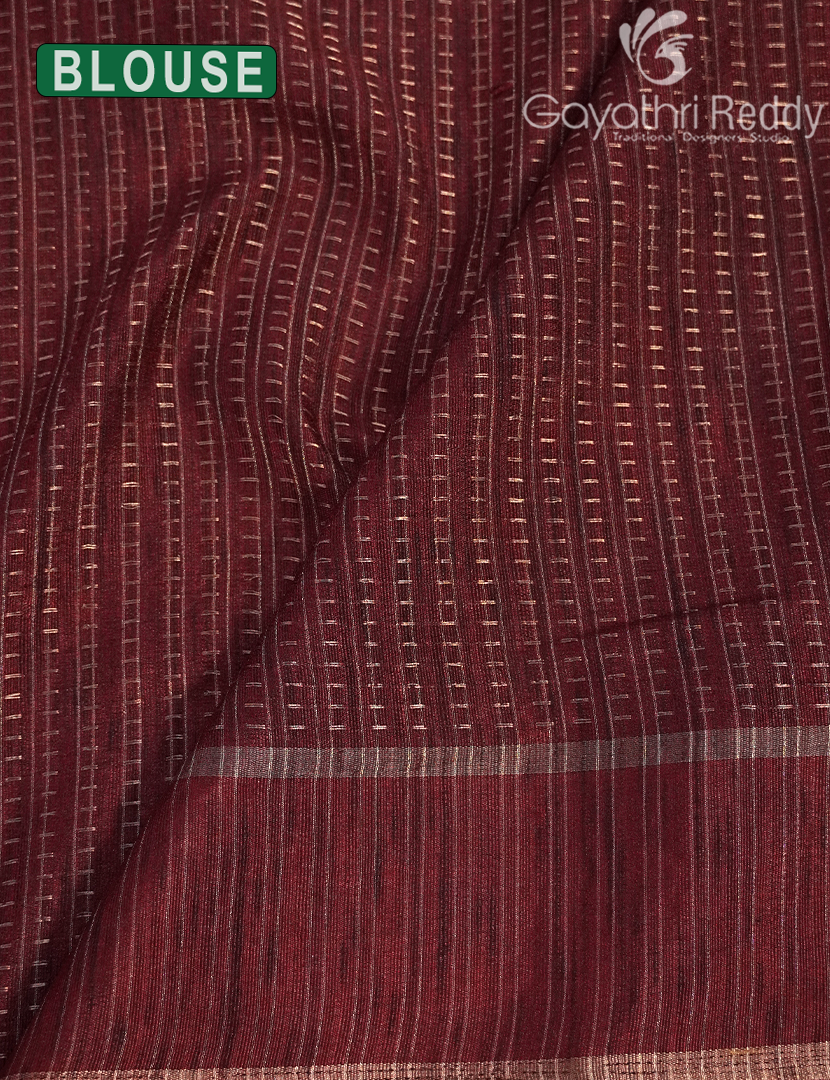 KHADI SILK WORK SAREE-KSW49