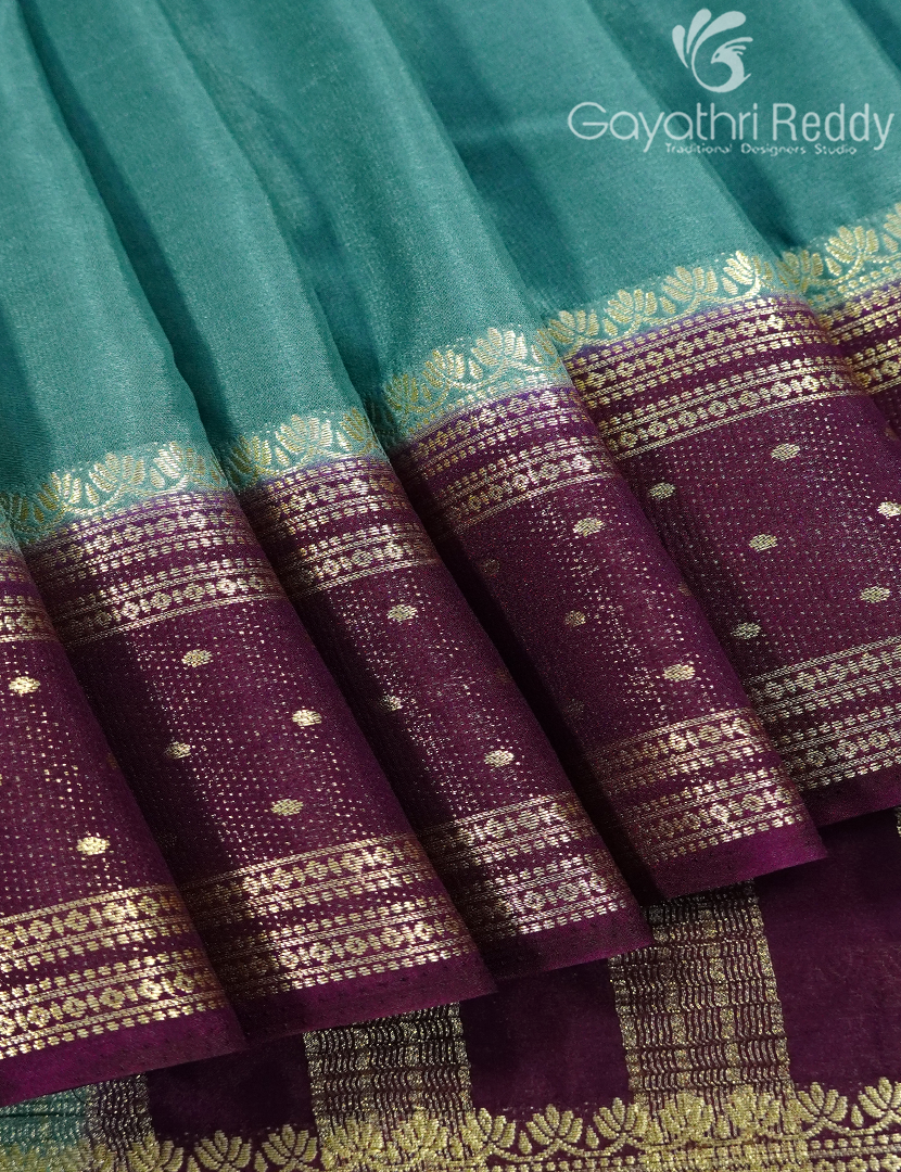 SEMI MYSORE CREPE SAREE-SMC405