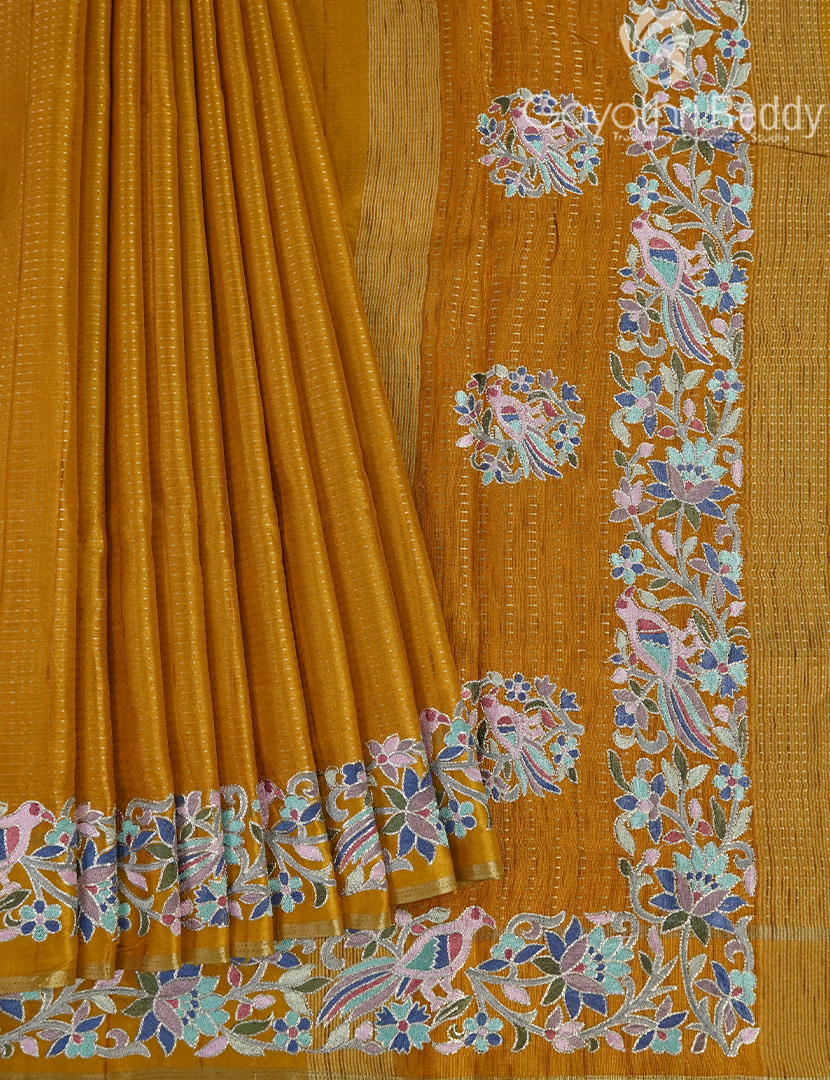 KHADI SILK WORK SAREE-KSW50