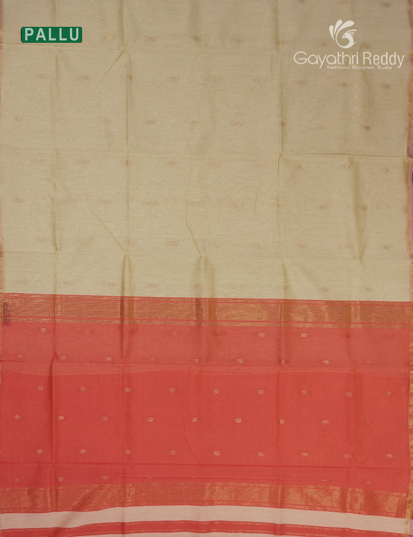 Sico Saree in Cream and Orange