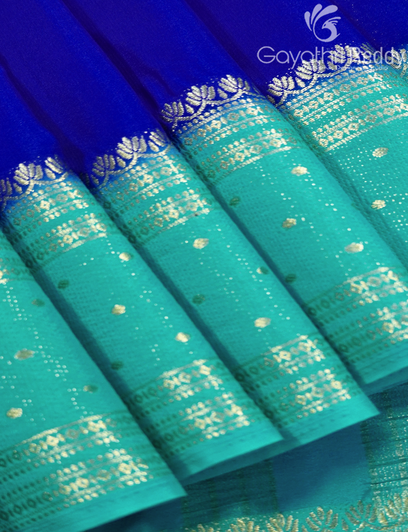 SEMI MYSORE CREPE SAREE-SMC406