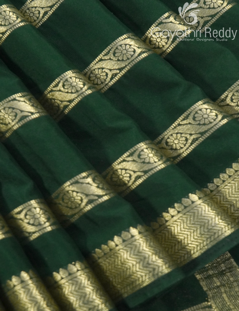SEMI MYSORE CRAPE SAREE-SMC352