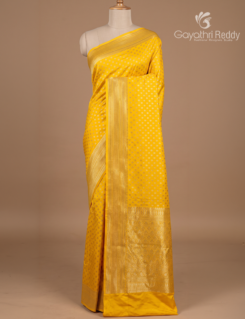 Banaras Georgette Saree  in Yellow