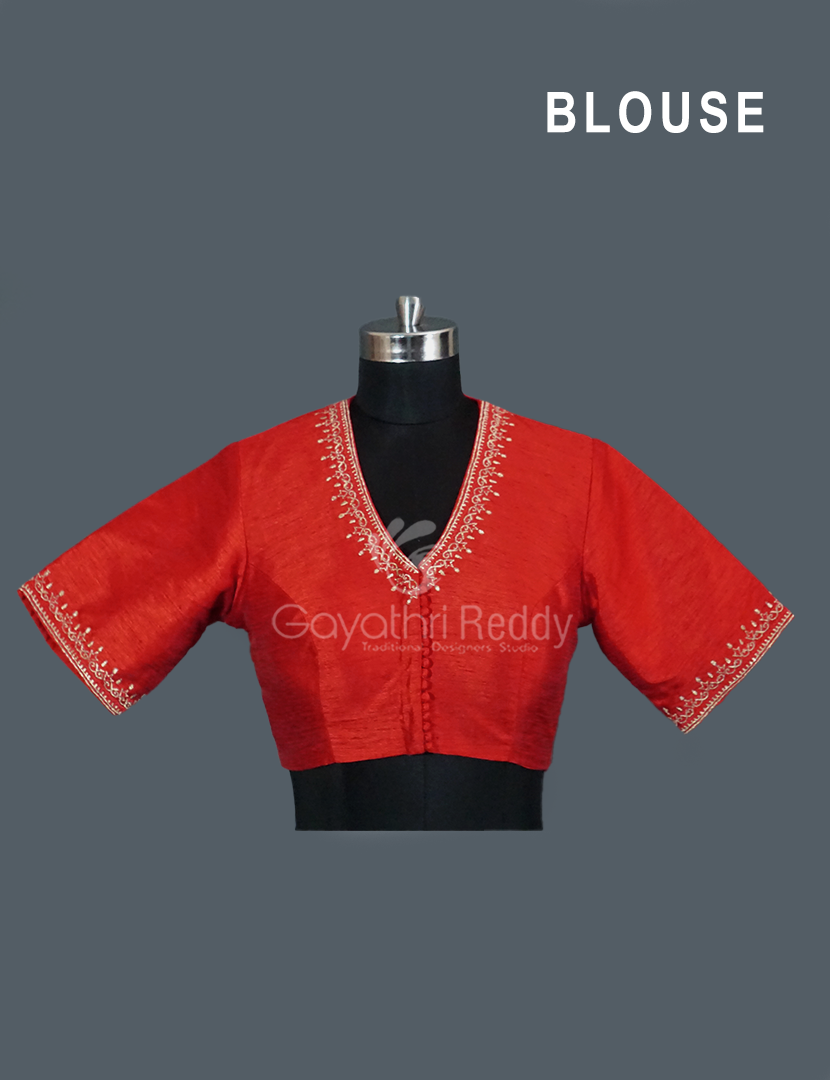 FANCY WORK  BLOUSE-FRB24