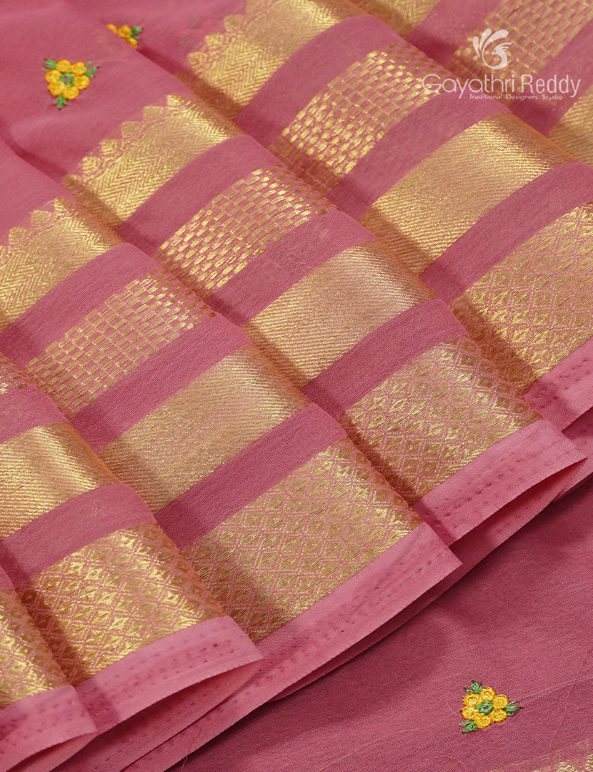 Chiffon Saree in Dusty Rose Pink