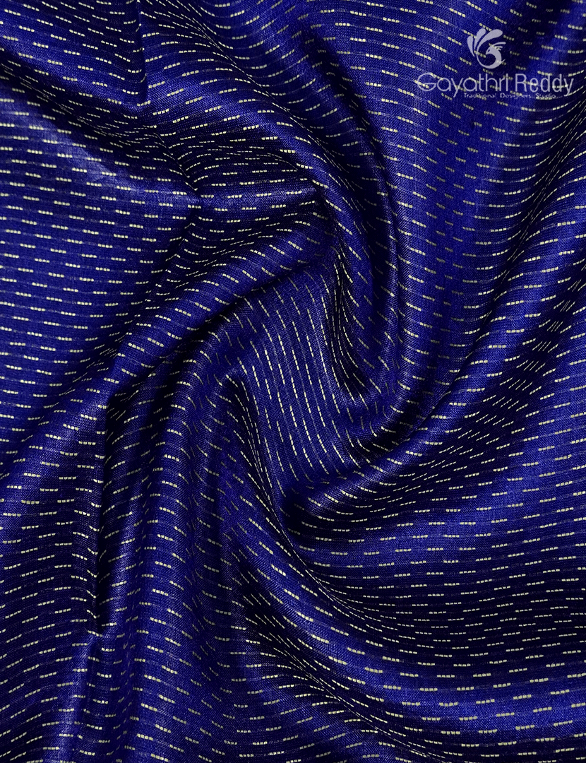 Pure Desi Tussar Fancy Saree in Royal Blue
