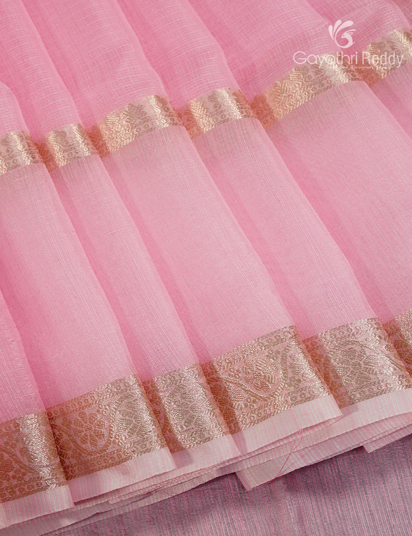 Kota Fancy Saree in Pastel Peach