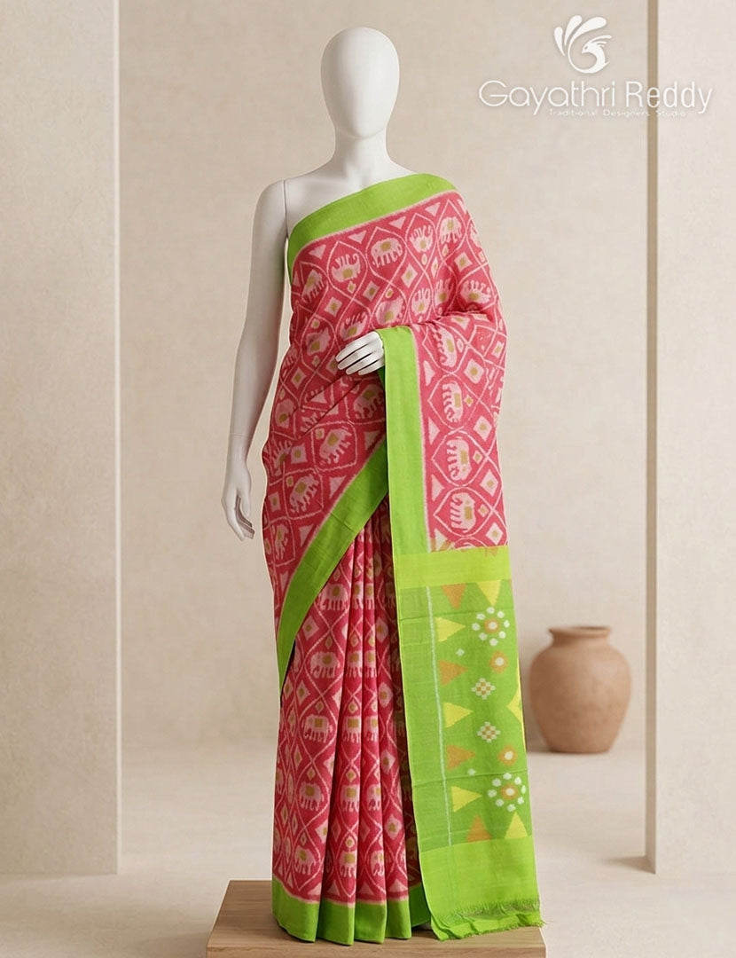 PURE IKKAT COTTON (H.L) SAREE-IKC1065