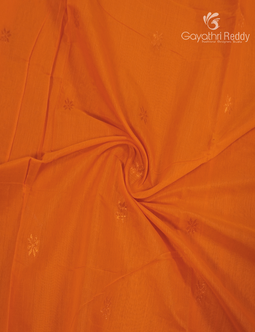 Sico Saree in Orange and Parrot Green