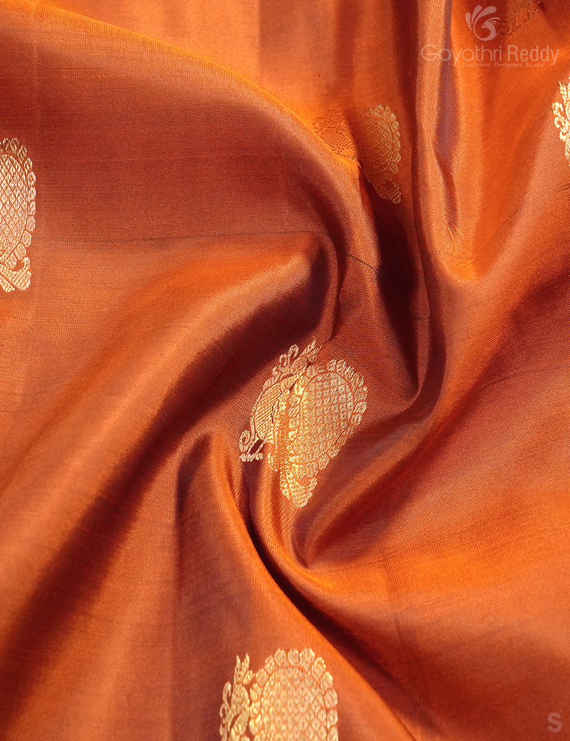 PURE KANCHI PATTU MEDIUM BORDER SAREE -KP8363
