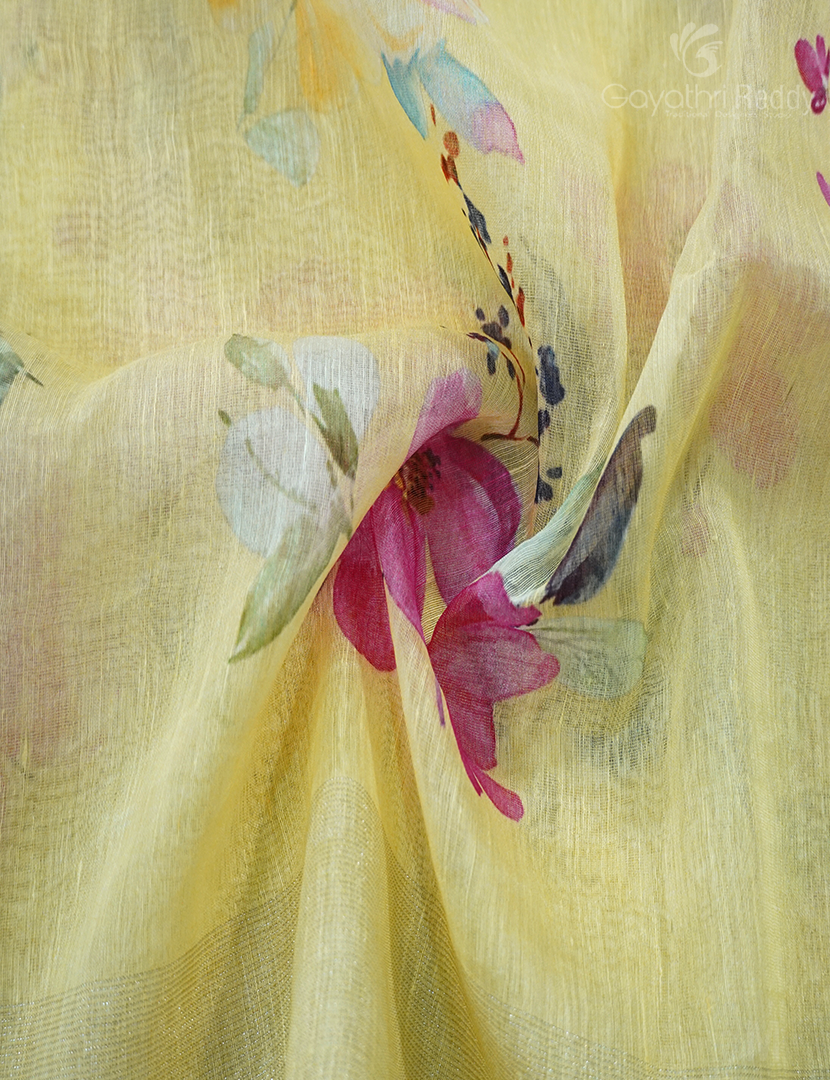 PURE LINEN SAREE-L1346