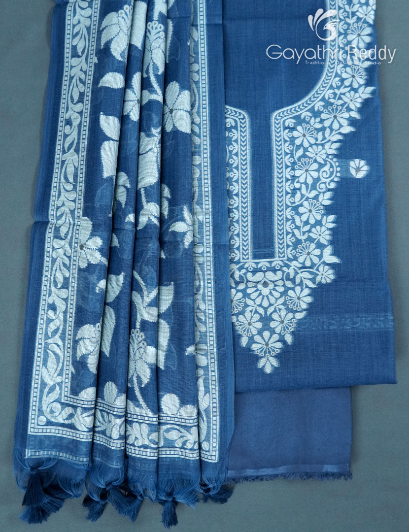 JAMDANI DRESS MATERIAL(3PC)-JDM25