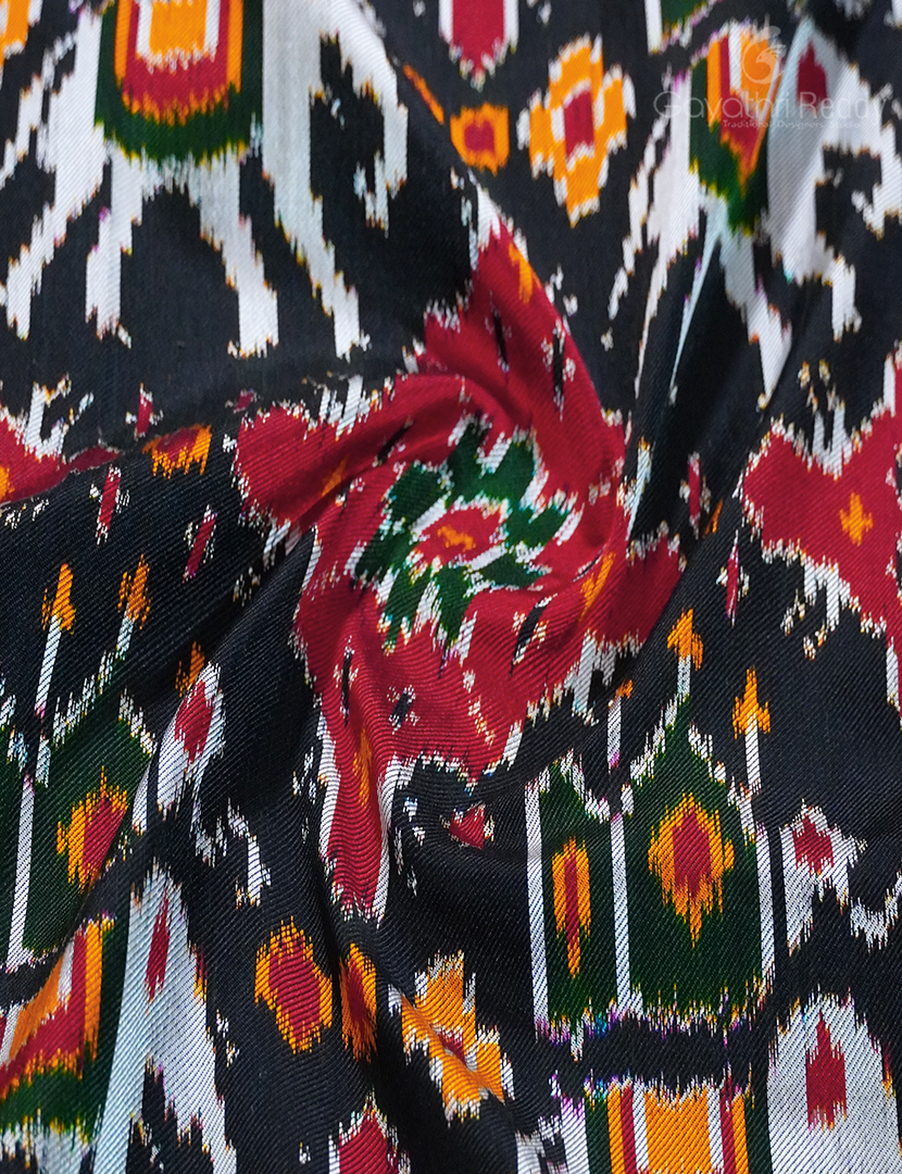 PURE TWILL IKKAT PATTU-IP721