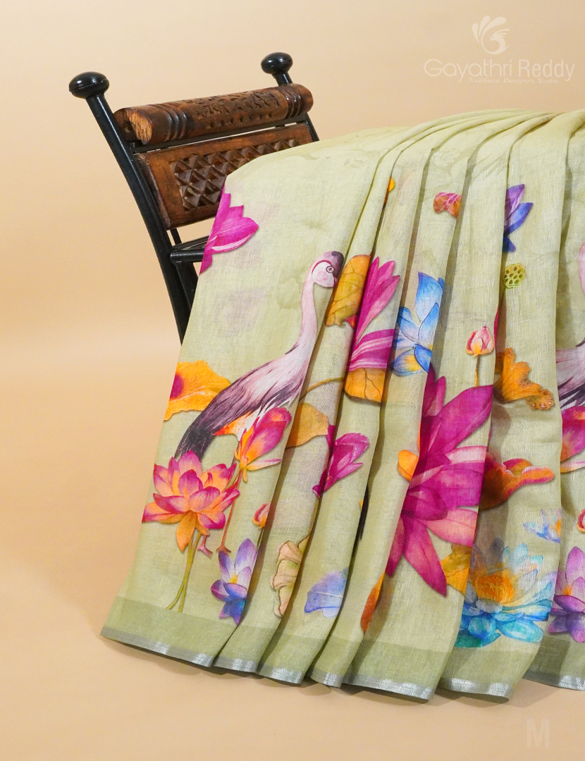 PURE LINEN SAREE-L1308