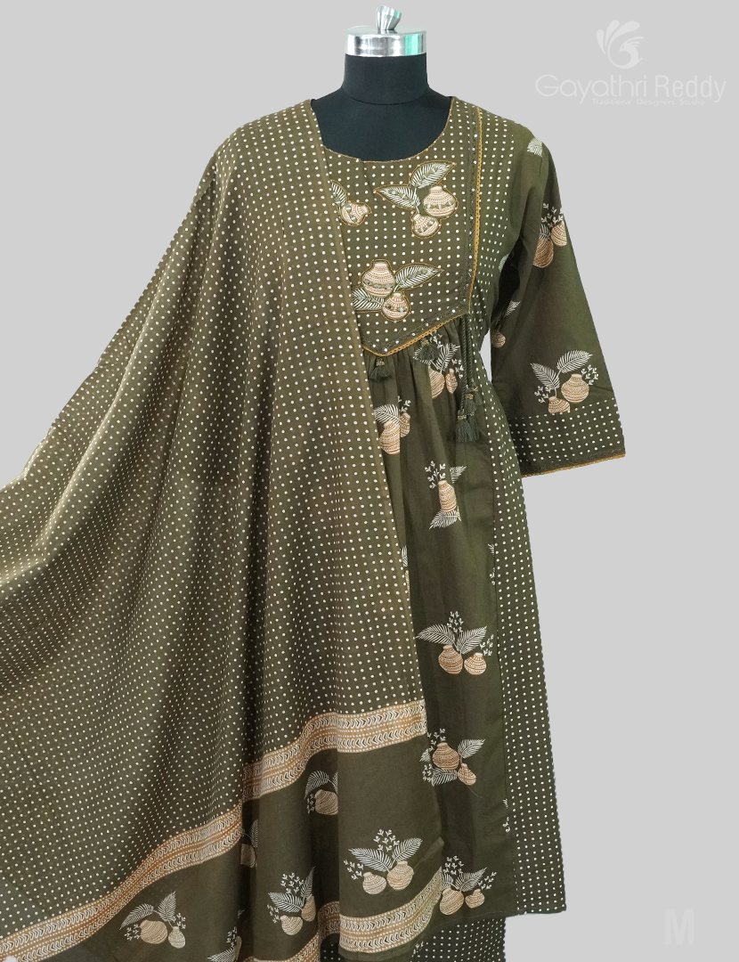 READYMADE DRESS SET(3PC)-KDS993