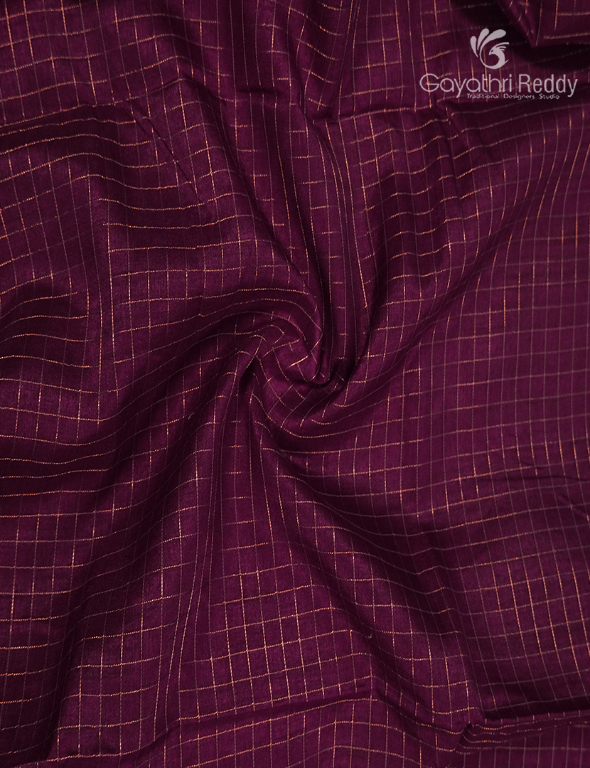 Semi Tussar Fancy Saree in Burgundy
