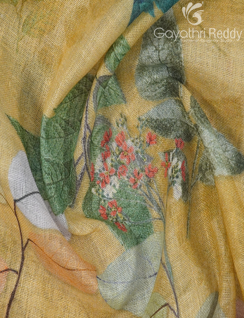 PURE LINEN SAREE-L1431